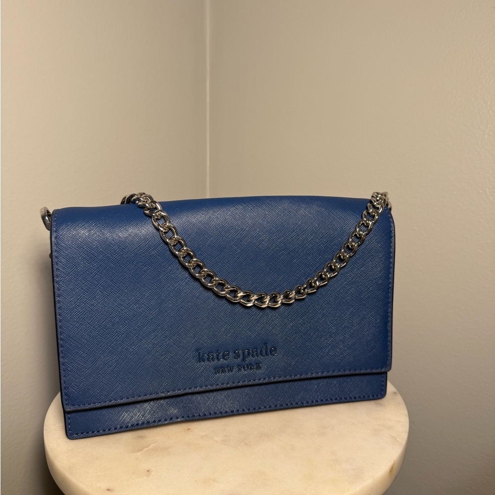 Kate Spade Royal Blue Crossbody with Chain